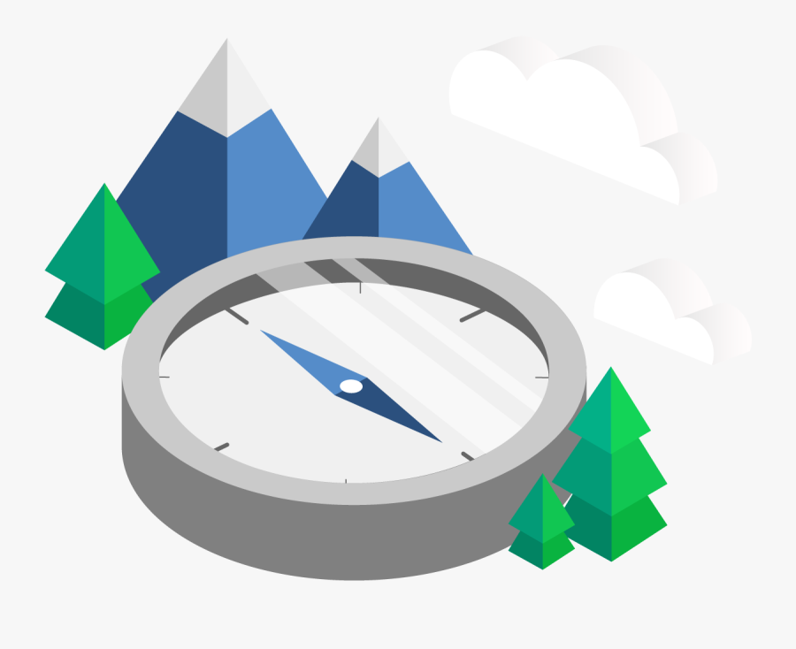 Registered Agent Compass Graphic, Transparent Clipart