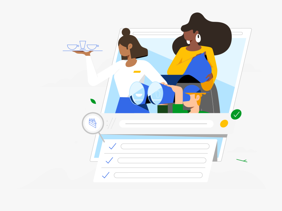 Two Women And A Man Of Diverse Backgrounds Peer Out - Cartoon, Transparent Clipart