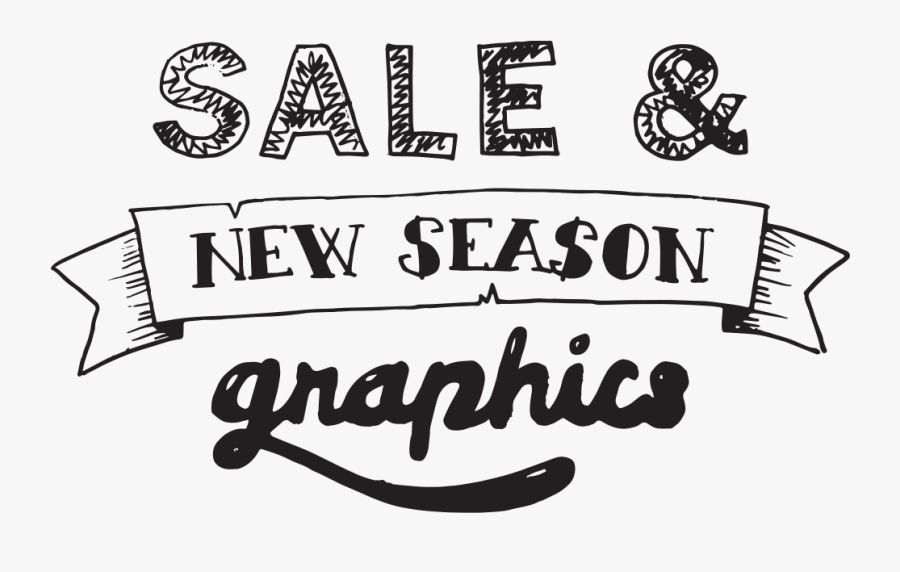 Sale & New Season Graphics - Calligraphy, Transparent Clipart
