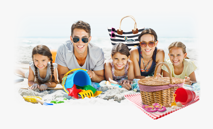 Travel Beach Vacation Family Png Download Free Clipart - Summer Family Png, Transparent Clipart
