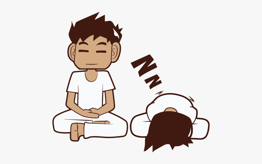 Relaxing Clipart Meditation Child - Meditation Sleep Cartoon, Transparent Clipart