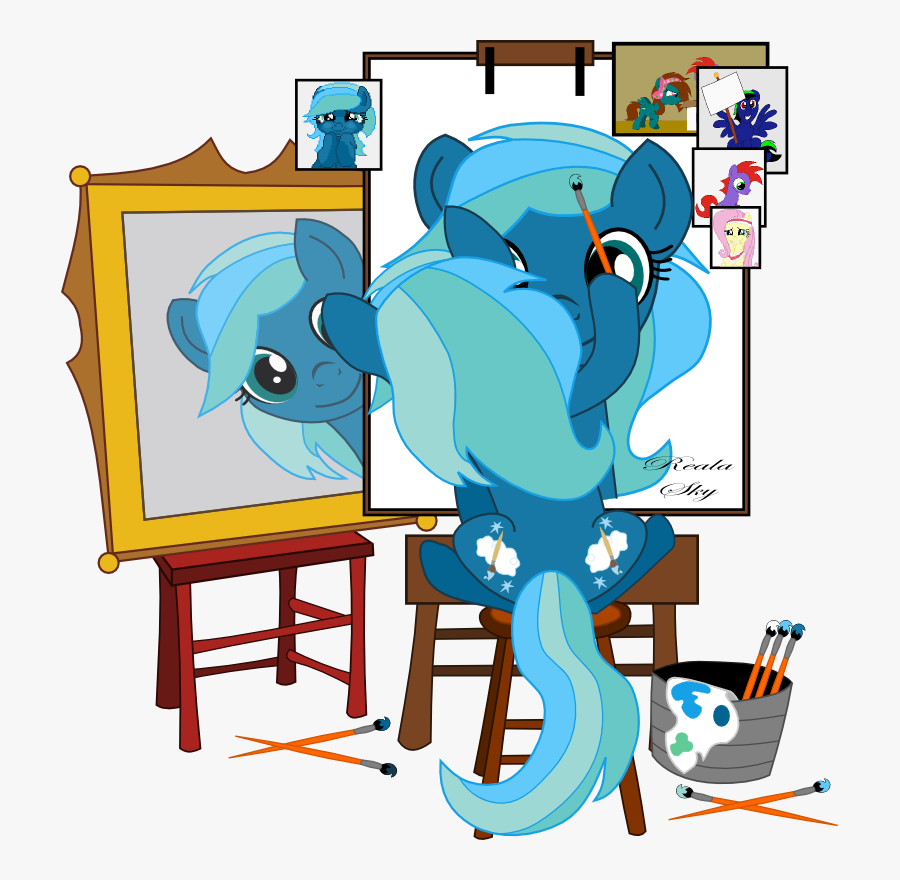 Norman Rockwell Triple Self Portrait, Transparent Clipart