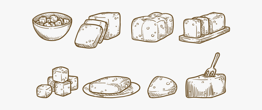 Tofu Icons Vektor, Transparent Clipart