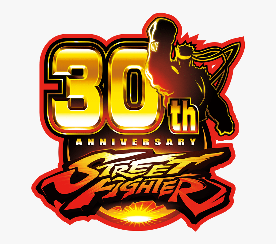 Street Fighter 30th Anniversary T Shirt All Sizes - Street Fighter 30 Year Anniversary, Transparent Clipart