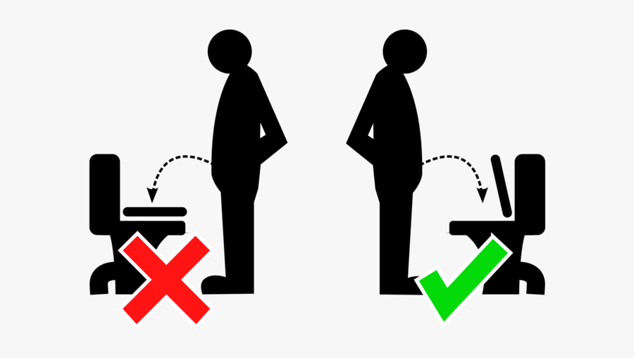 Please Open Up The Wc Lid Before Using It - Wc Using, Transparent Clipart
