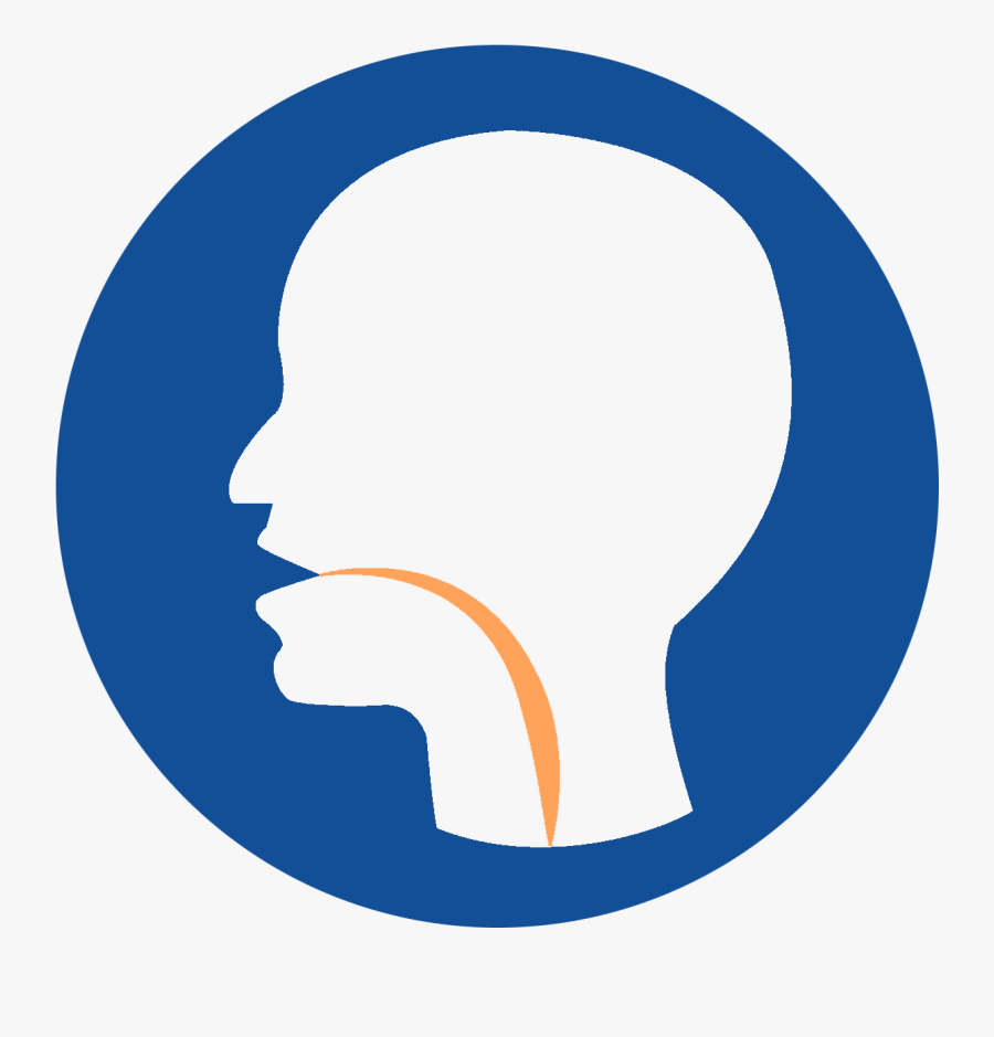 Image Of A Sore Throat - Long And Loose Hair Must Be Contained, Transparent Clipart