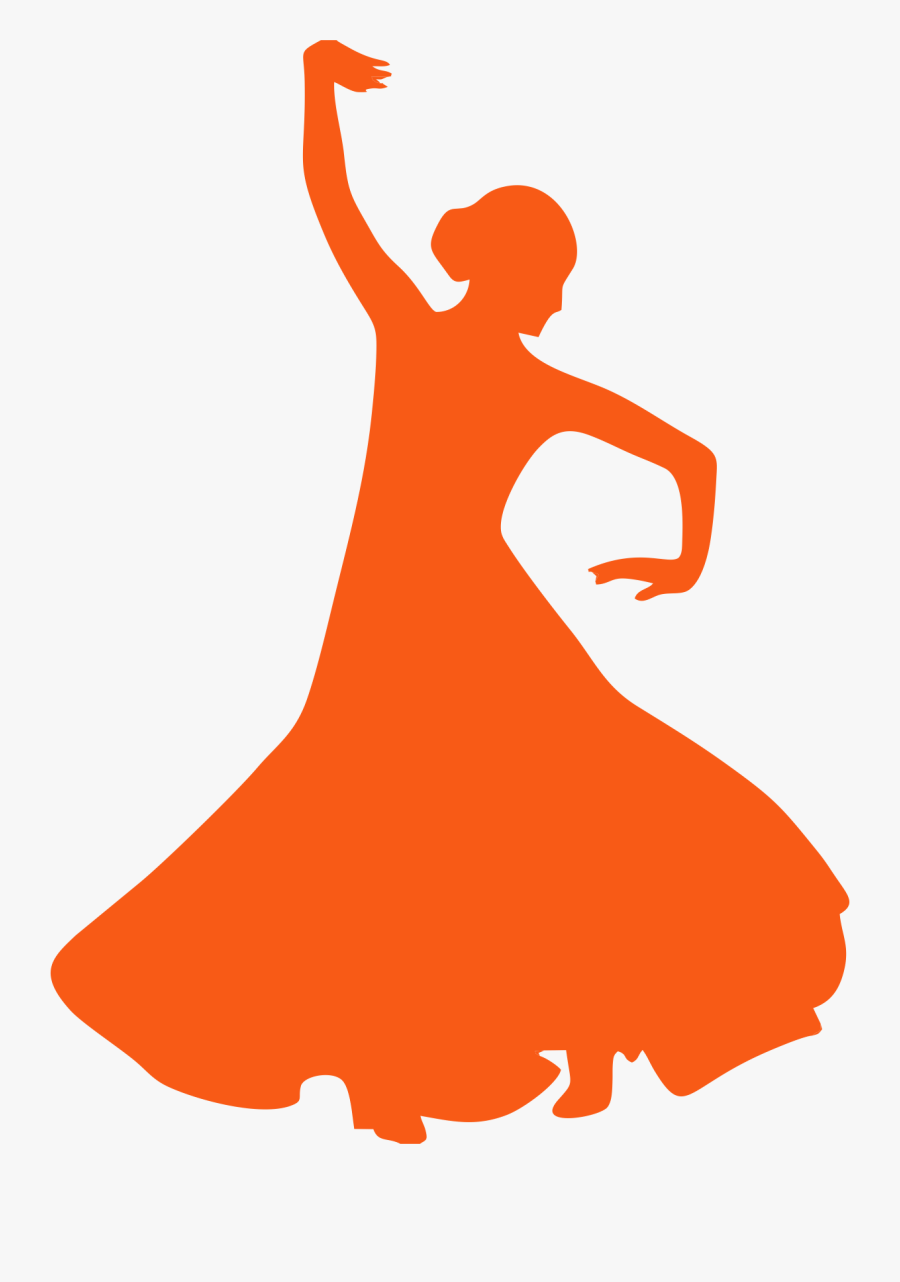 Flamenco Dance Silhouette - International Dance Day 2019 Theme, Transparent Clipart