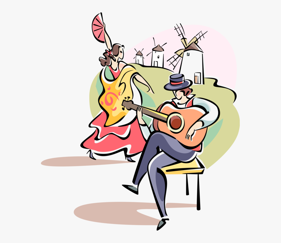 Transparent Flamenco Dancer Clipart - Cartoon, Transparent Clipart