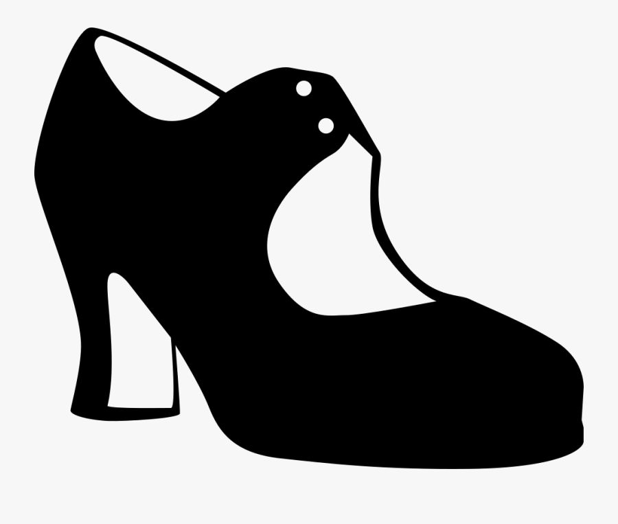 Flamenco Shoe Dance Vector Graphics - Flamenco Dance Shoes Cartoon, Transparent Clipart