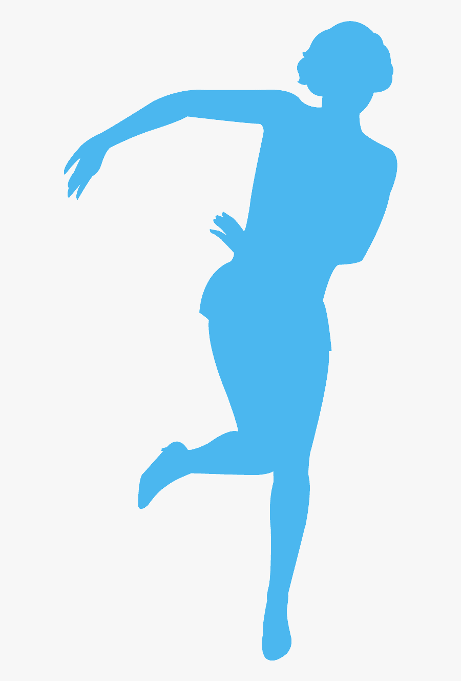 Charleston Dance Silhouette, Transparent Clipart