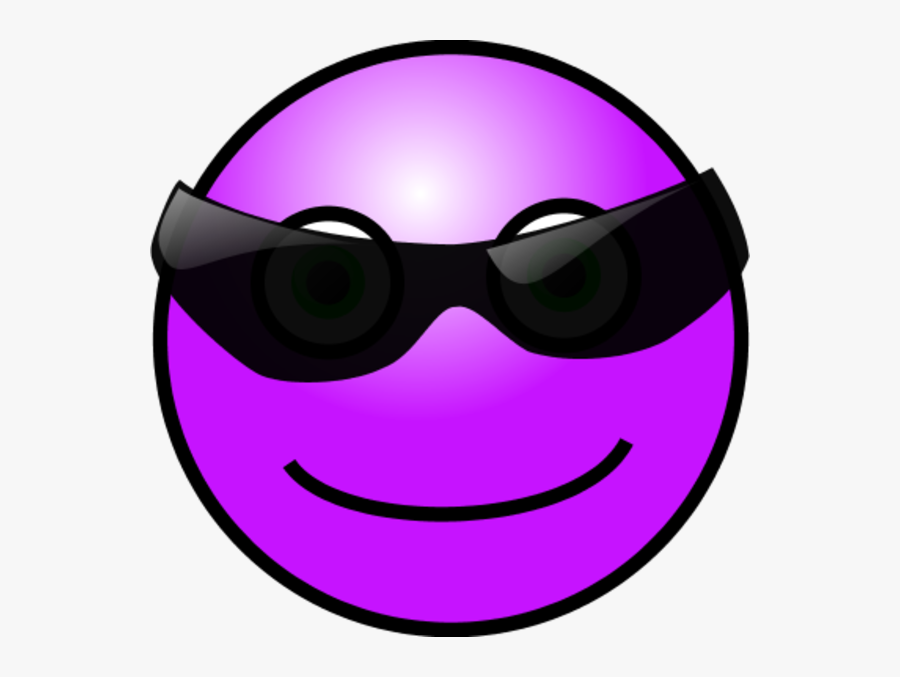 Face Cool - Smiley, Transparent Clipart