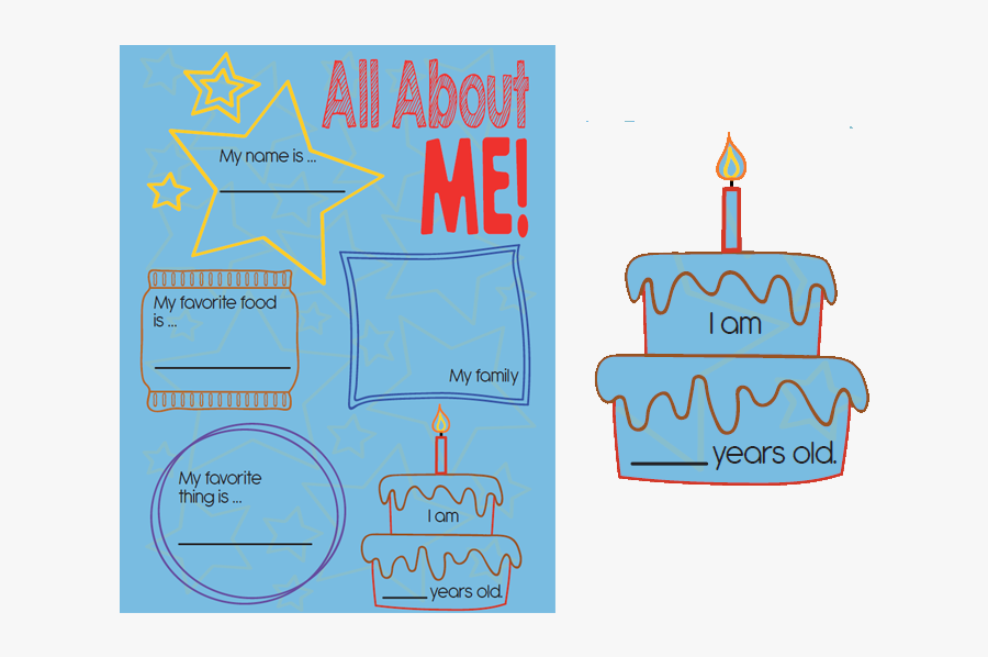 All About Me And My Family Project, Transparent Clipart