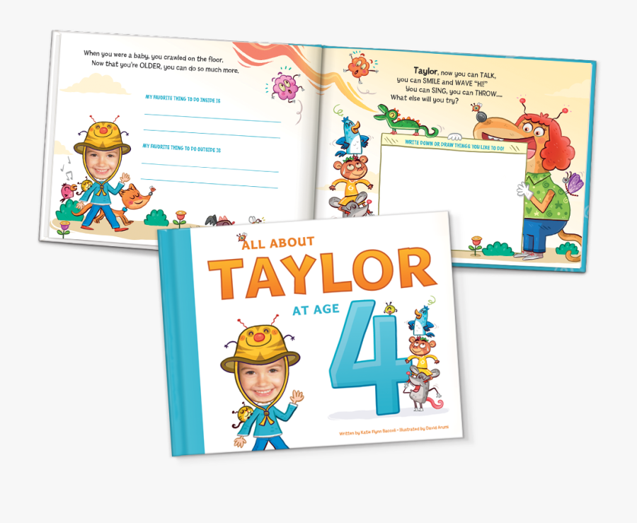 Personalized Birthday Books For Toddlers, Transparent Clipart