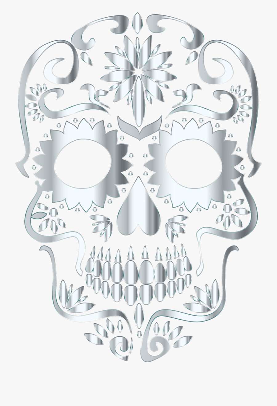 Calavera Skull Bone Desktop Wallpaper - Female Sugar Skull Png Transparent Background, Transparent Clipart