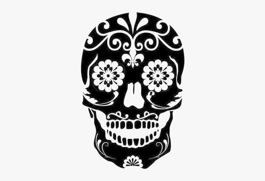 Sugar Skull Fleur De Lis, Transparent Clipart