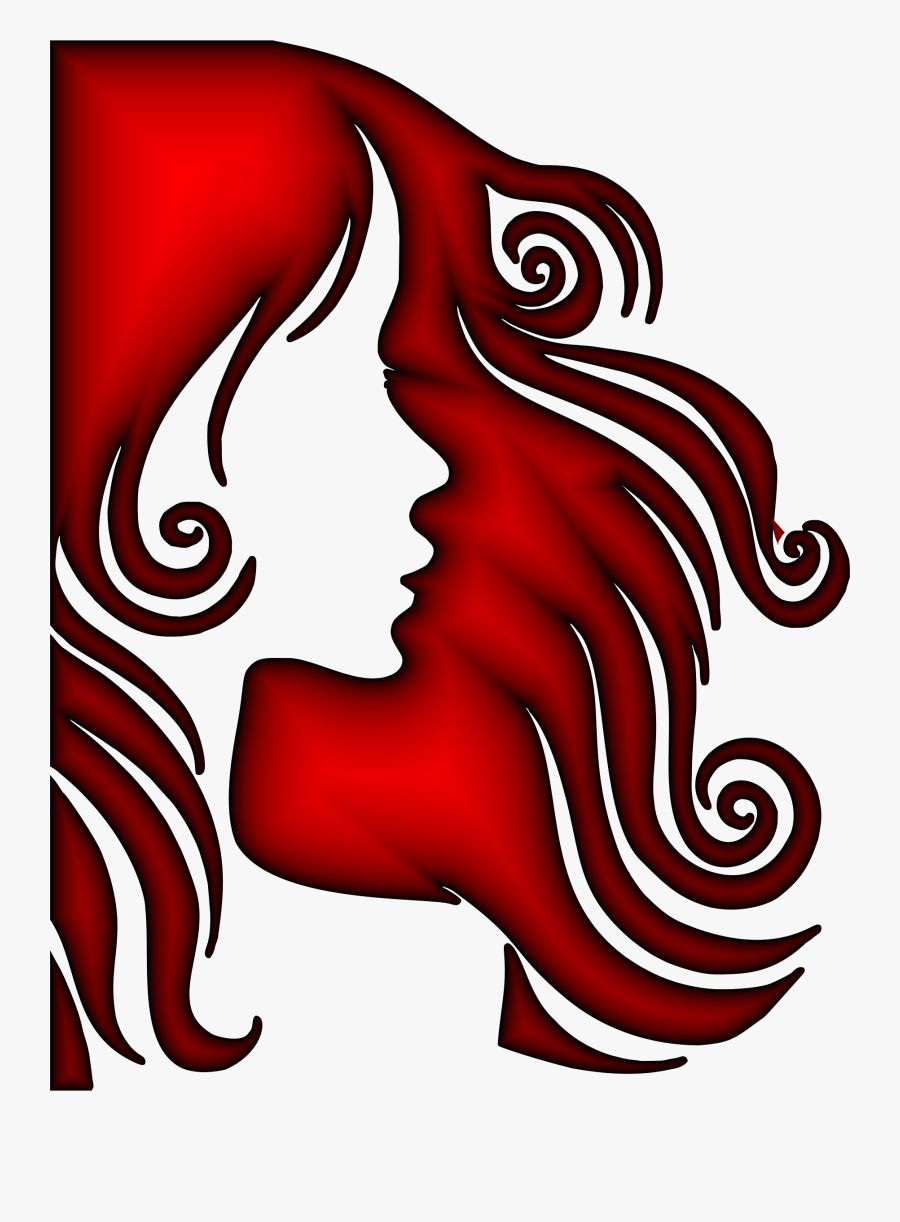 Collection Of 14 Free Crimsoning Clipart Alabama Crimson - Long Hair Silhouette Png, Transparent Clipart