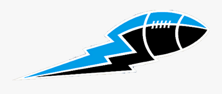 Blue And Black Football Lightning Bolt Big - Cfl Winnipeg Blue Bombers Logo, Transparent Clipart
