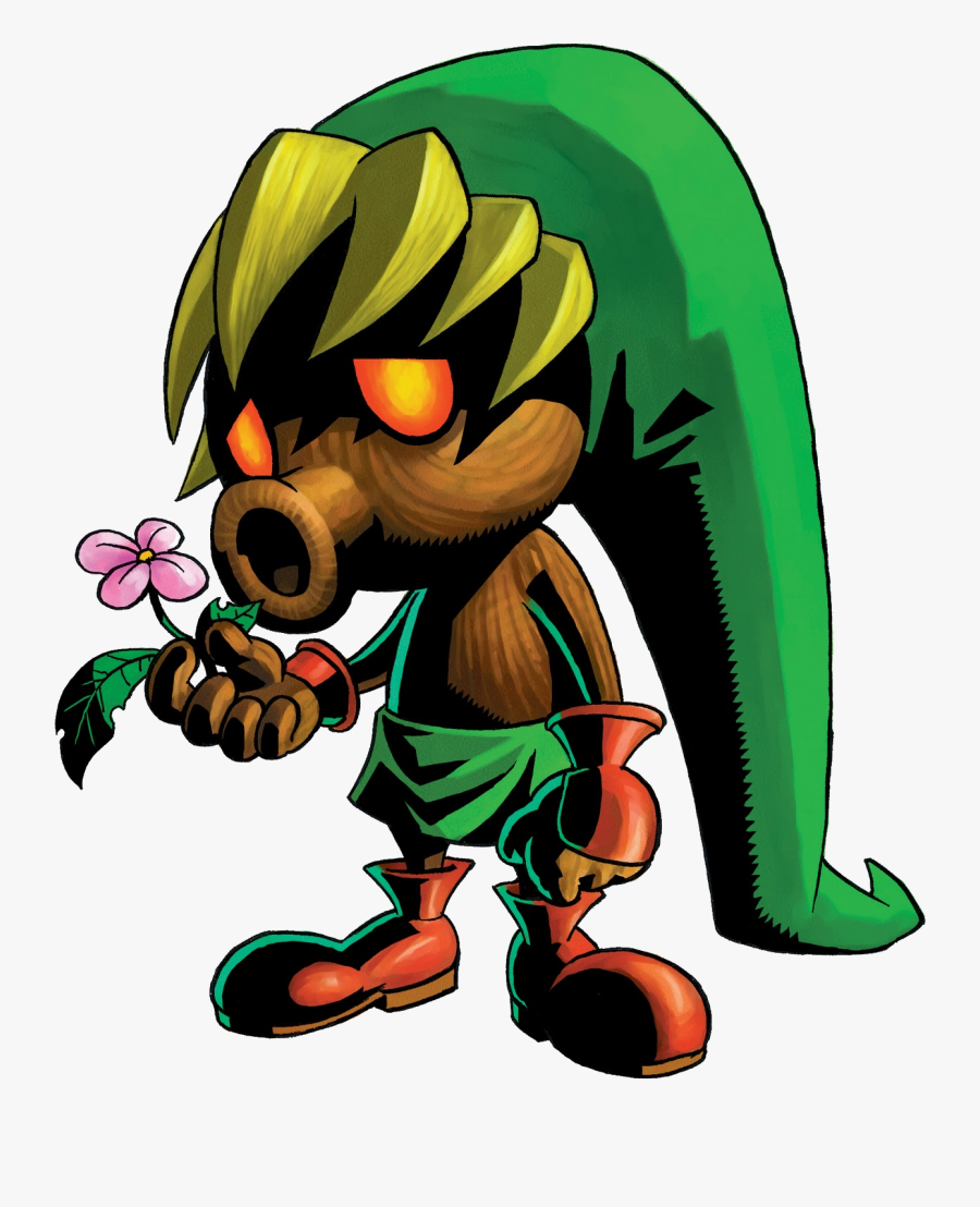 Legend Of Zelda Majora"s Mask Deku Link Clipart , Png - Link Majora's Mask, Transparent Clipart