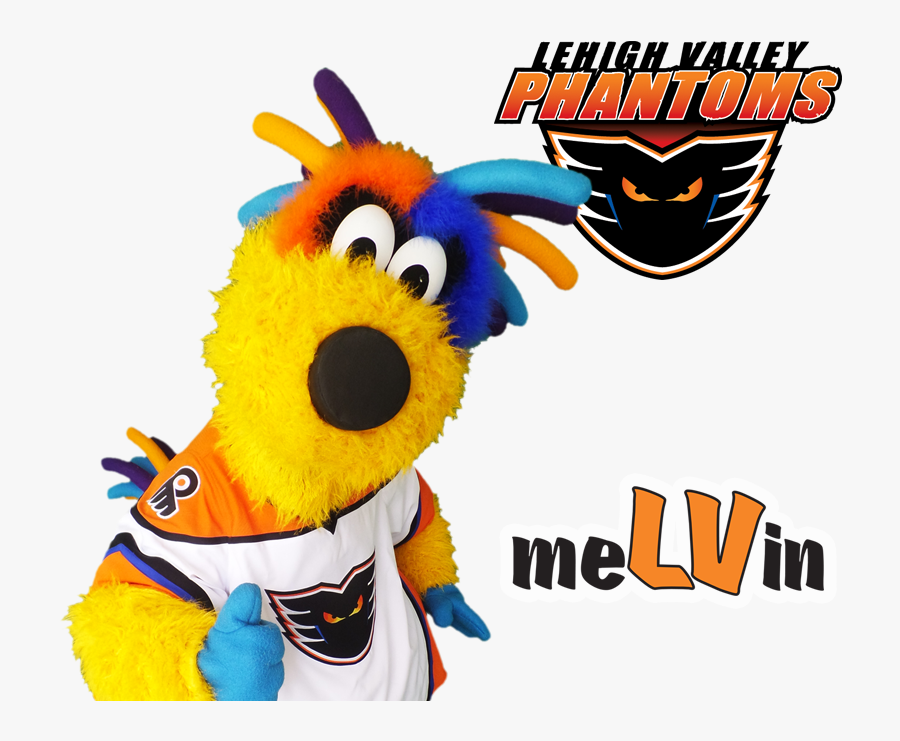 Melvin - Lehigh Valley Phantoms Logo, Transparent Clipart