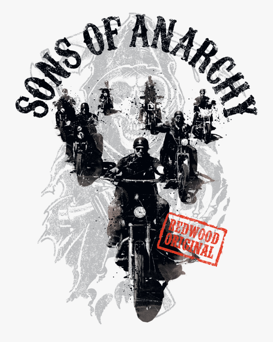 Sons Of Anarchy Reapers Ride Juniors Premium T-shirt - Sons Of Anarchy Png, Transparent Clipart