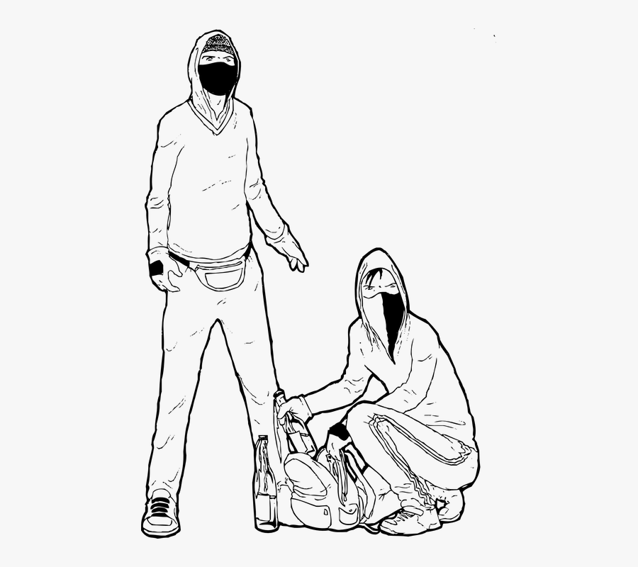 Anarchist, Demonstration, Anarchy, Demo, Revolt, Men - Antifa Is Hate Group, Transparent Clipart