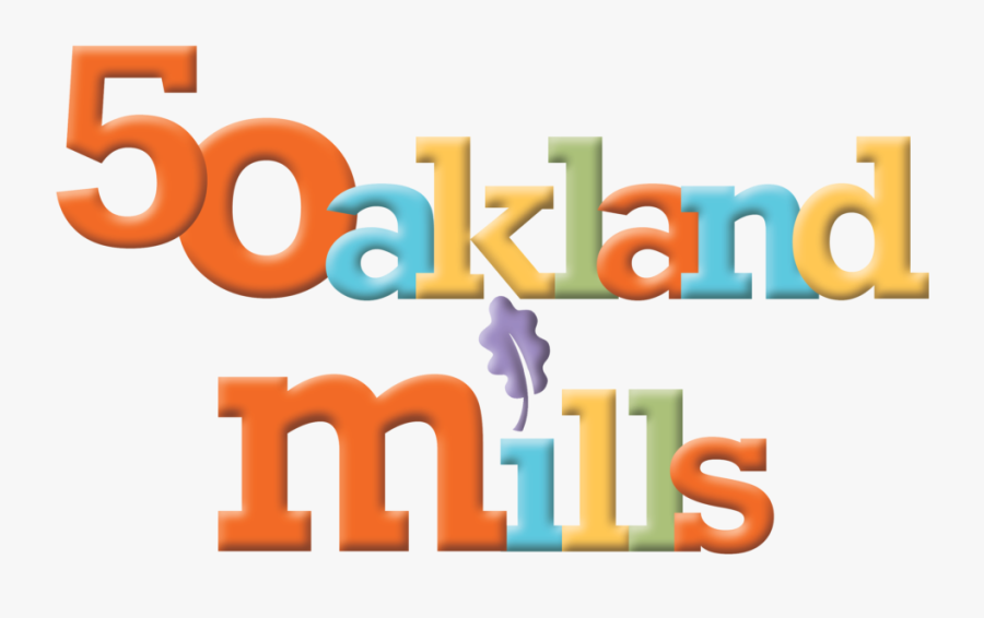 Oakland Mills 50th Birthday Logo Stacked Png - Graphic Design, Transparent Clipart