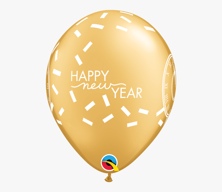 Qualatex 11 Inch Happy New Year Confetti Countdown, Transparent Clipart