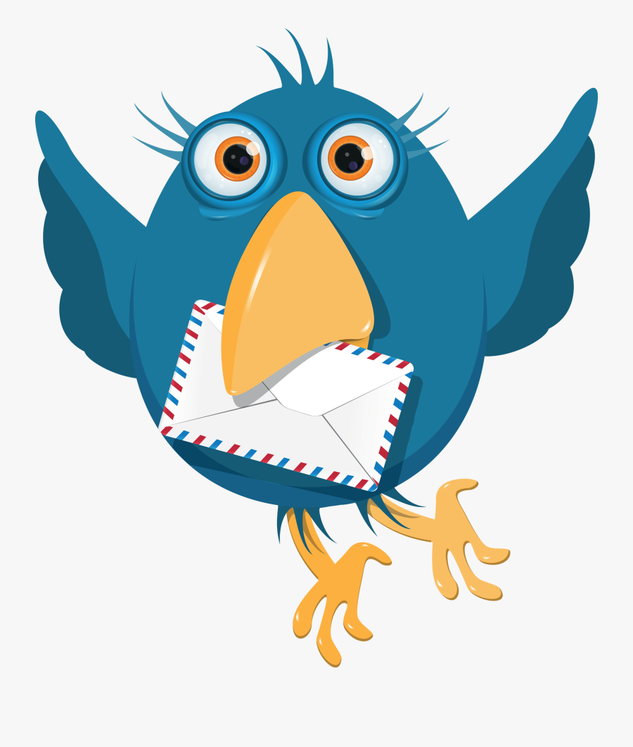 Reasons To Publish - Птица С Конвертом В Клюве, Transparent Clipart