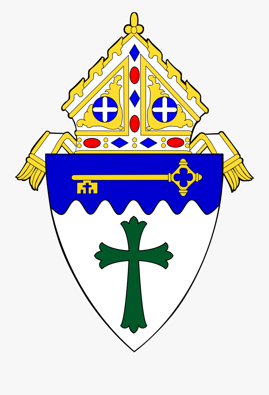 Parent Clipart Single Parent - Coat Of Arms Of Diocese Of Erie, Transparent Clipart