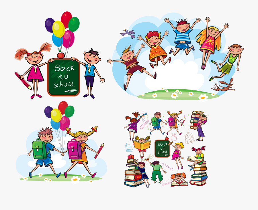 Student Teachers - Children School Graphic, Transparent Clipart