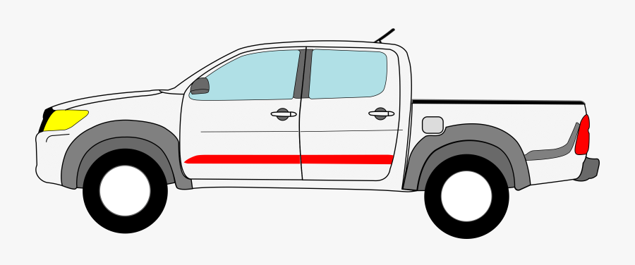 Clipart - Hilux Side View, Transparent Clipart
