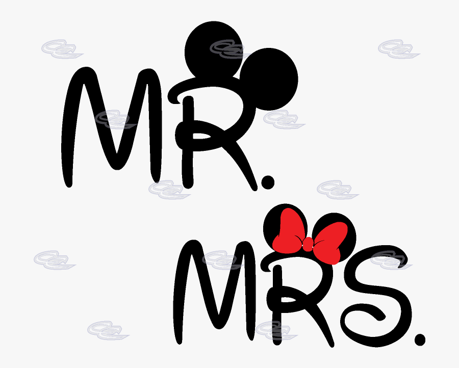 Clip Art Graphic Free Ms - Mr Mrs Mickey Mouse Sweater, Transparent Clipart