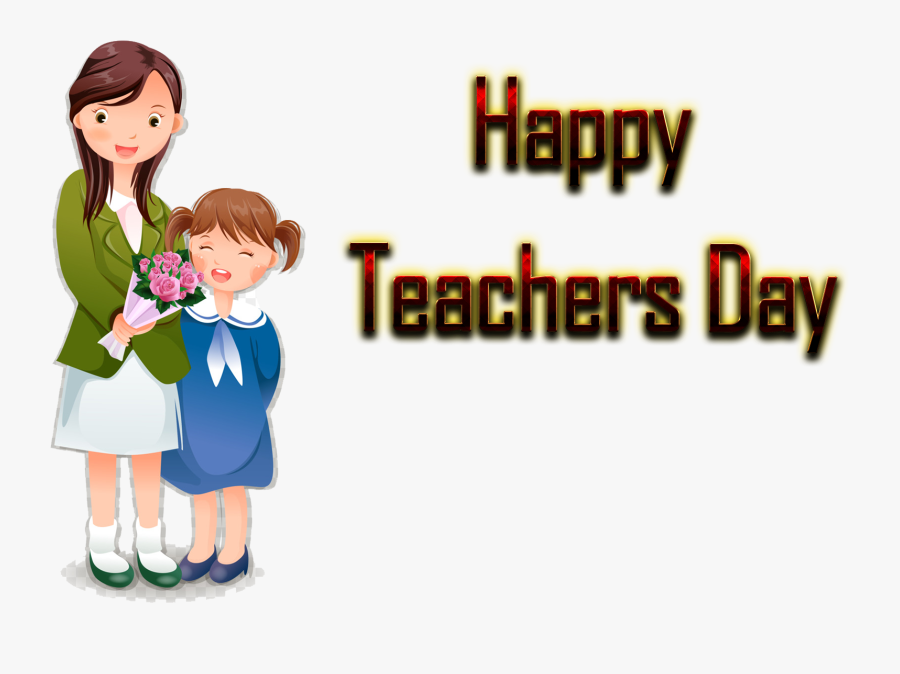 Happy Teachers Day Png Download - Cartoon, Transparent Clipart