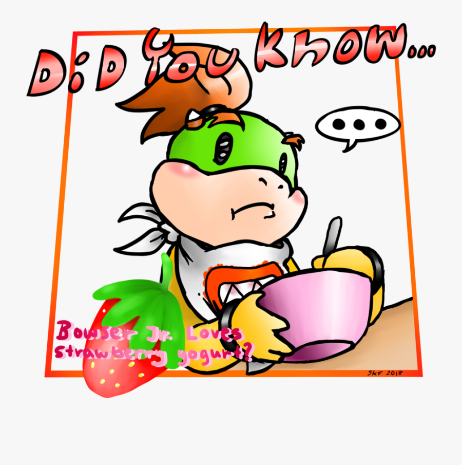 Did You Know By Screekeedee - Cute Bowser Jr Fanart, Transparent Clipart