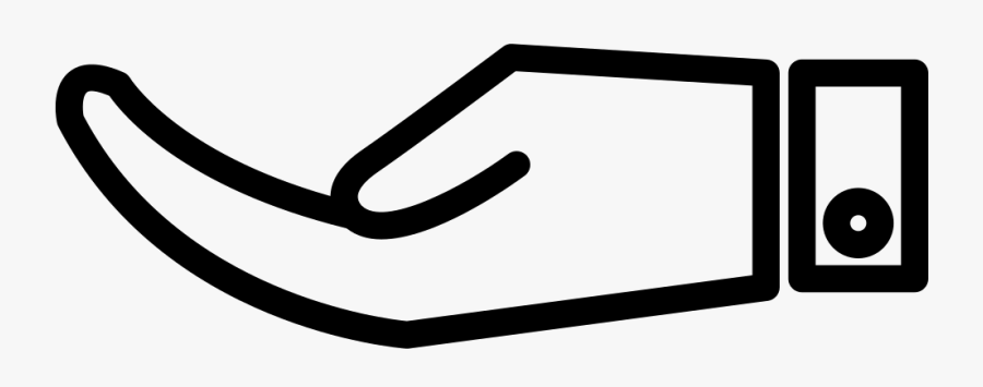 Transparent Hands Reaching Up Clipart - Hand Icon White Png, Transparent Clipart