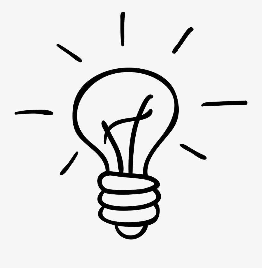 Bulb Drawing Hand Drawn Image Freeuse Stock - Drawn Light Bulb Png, Transparent Clipart
