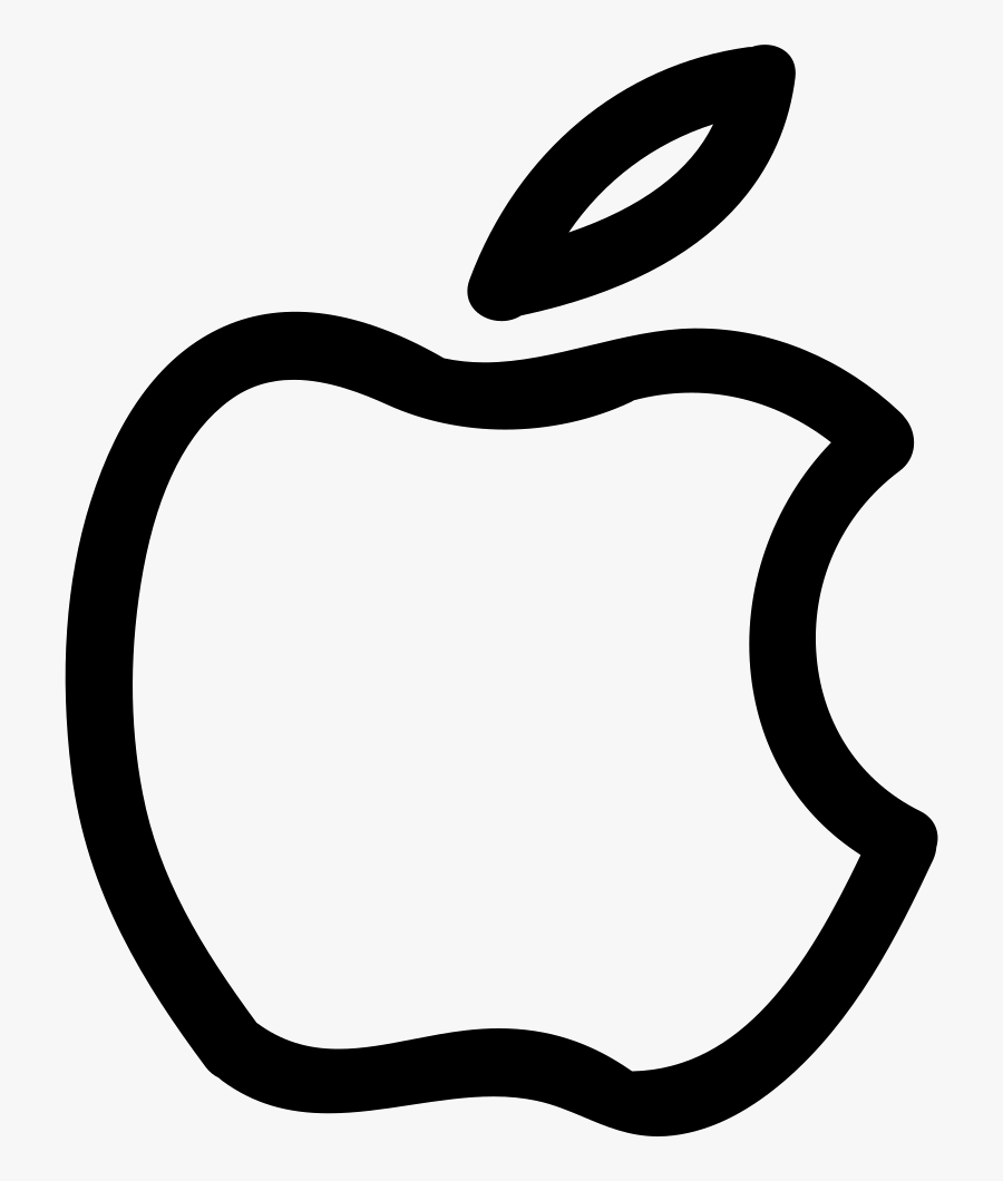 Apple Brand Hand Drawn Logo Outline Comments, Transparent Clipart