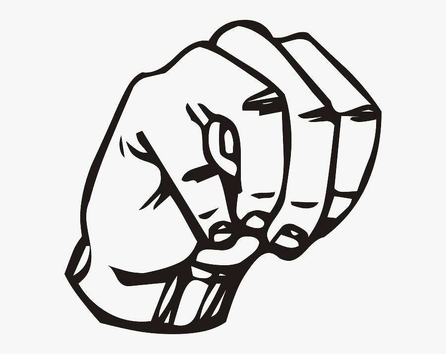 Transparent Languages Clipart - M In Sign Language, Transparent Clipart