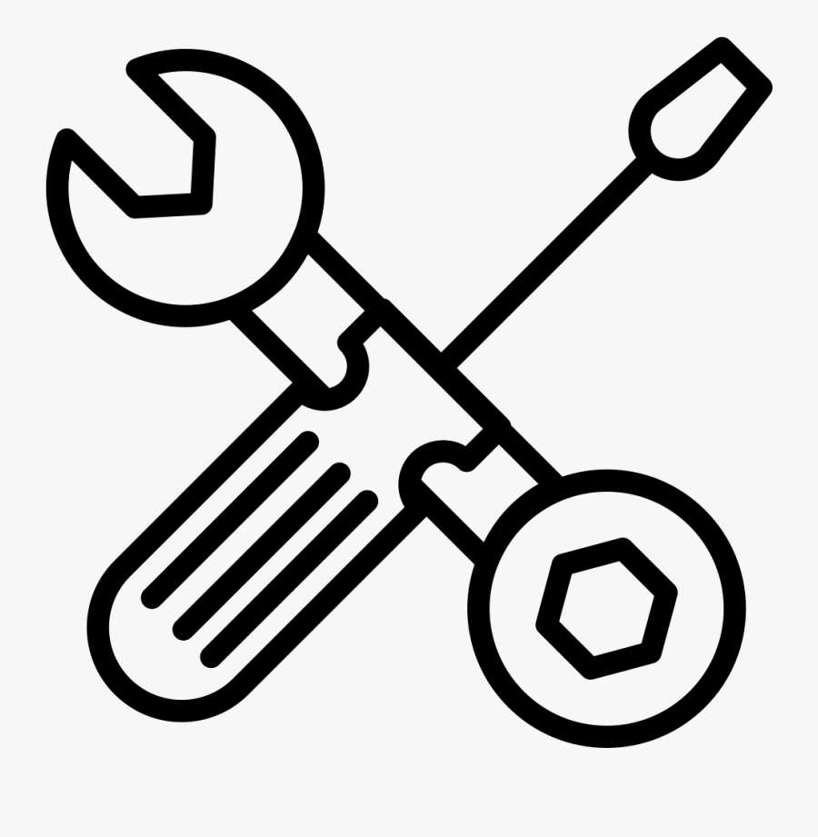 Screwdriver Clipart Hand Tool - Outline Image Of Tools, Transparent Clipart