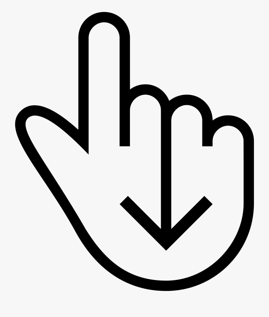 Hand Outline Png - Click Here Gif Png, Transparent Clipart