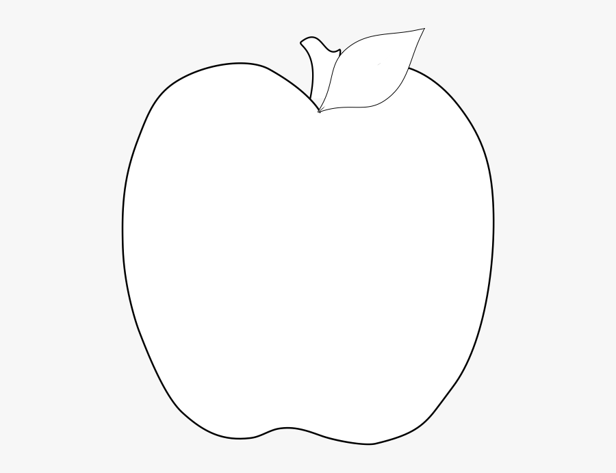 Apple Leaf Template - Tomato Vector White Png, Transparent Clipart