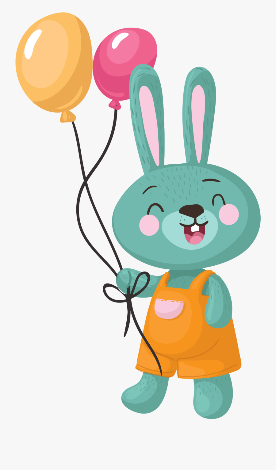 Kindergarten Child Bunny Rabbit European Free Transparent - Rabbit, Transparent Clipart