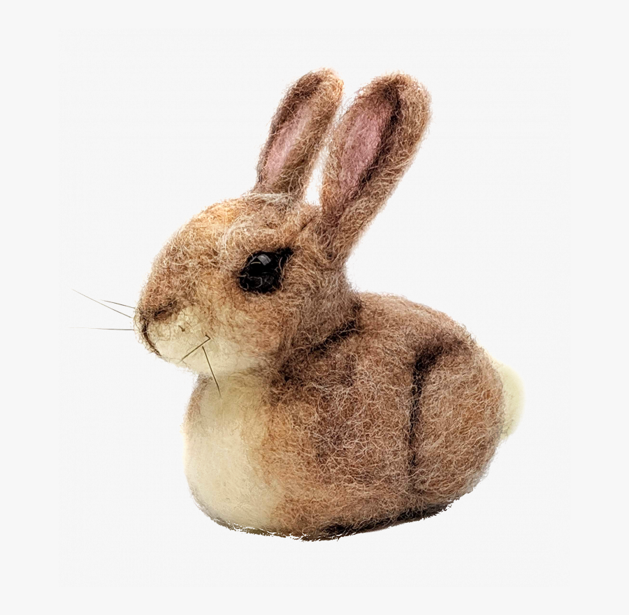 Baby Bunny Needle Felting Kit - Cartoon Transparent Background Clipart Rabbit Png, Transparent Clipart