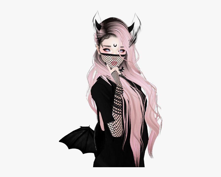 Imvu Girl Girls Avt Avatar Freetoedit Anime Gothic Free Transparent Clipart Clipartkey - roblox anime girl avatar