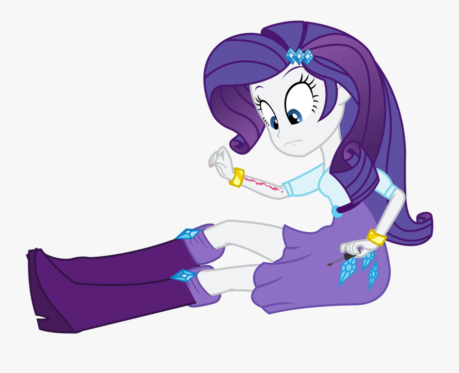 Nail Polish Clipart Girl Thing - My Little Pony Equestria Girls Rarity Sitting, Transparent Clipart