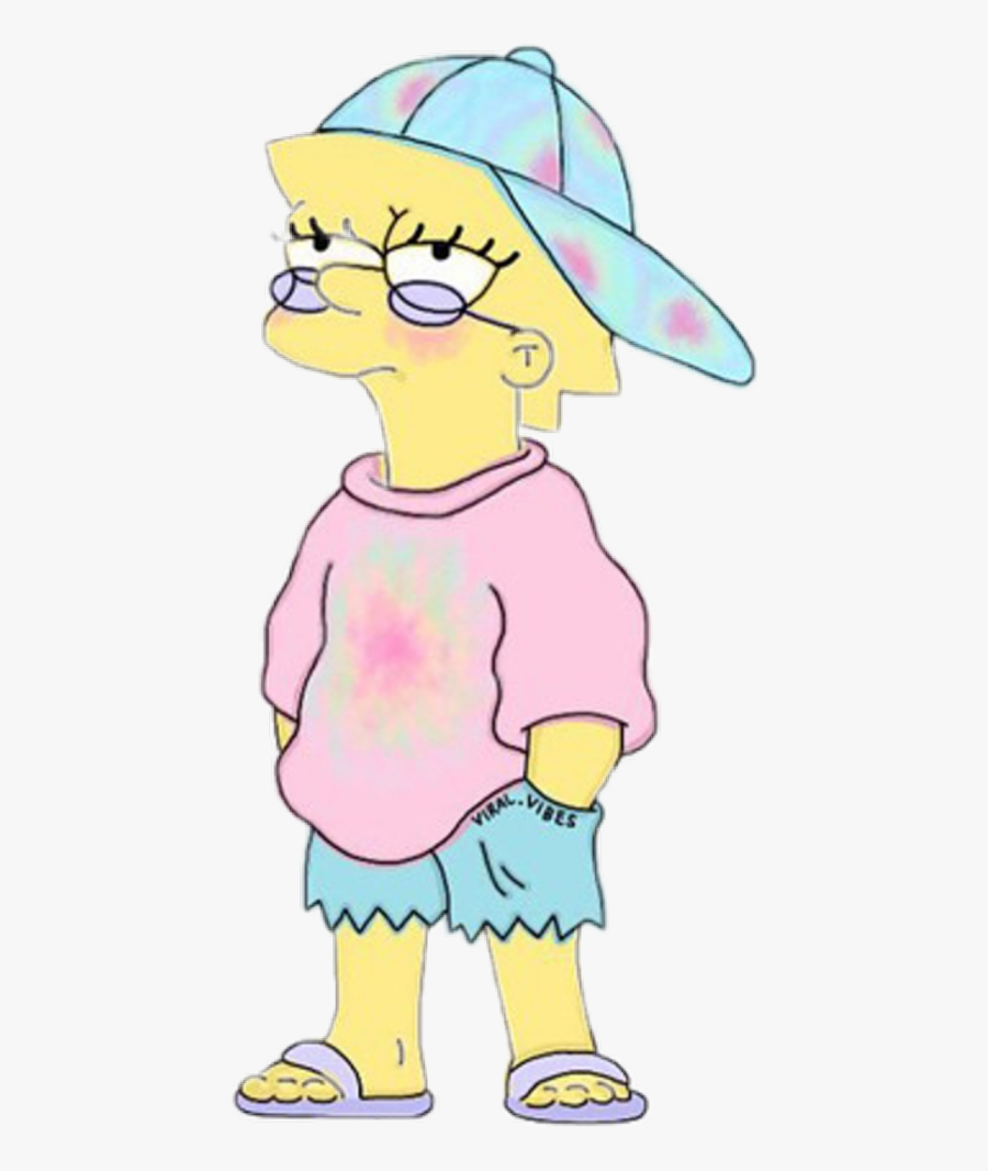 Lisasimpson Lisa Simpson Aestheticlisa Aesthetic Freetoedit - Dibujos De Lisa Simpson, Transparent Clipart