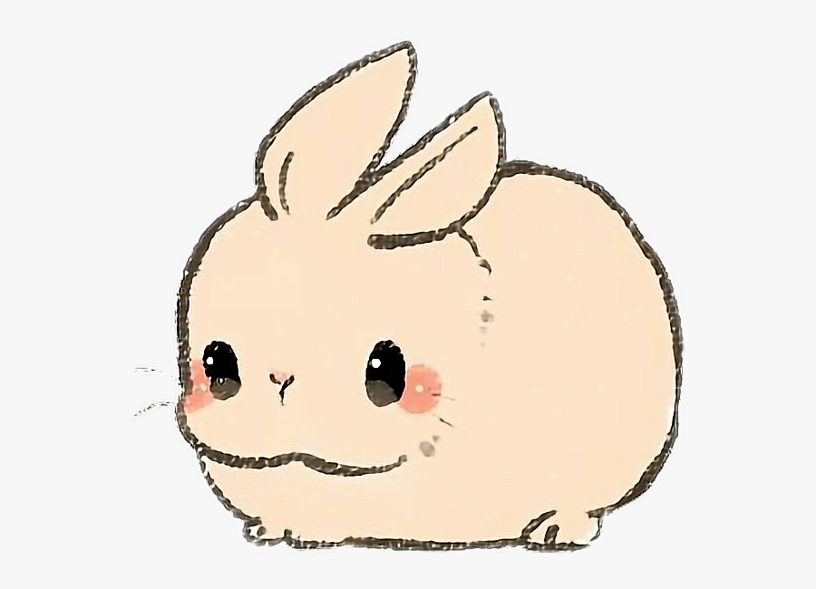 Clip Art Kawaii Draw Sticker By - Cute Baby Bunnies Drawings, Transparent Clipart
