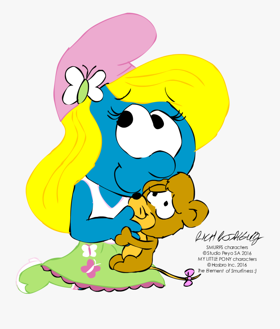 Smurfs Clipart Girl - Equestria Girls Smurfs, Transparent Clipart