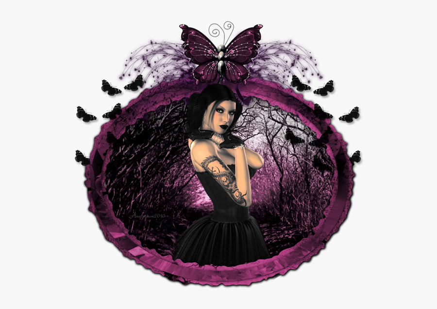 Papillon Noir Et Rouge, Transparent Clipart