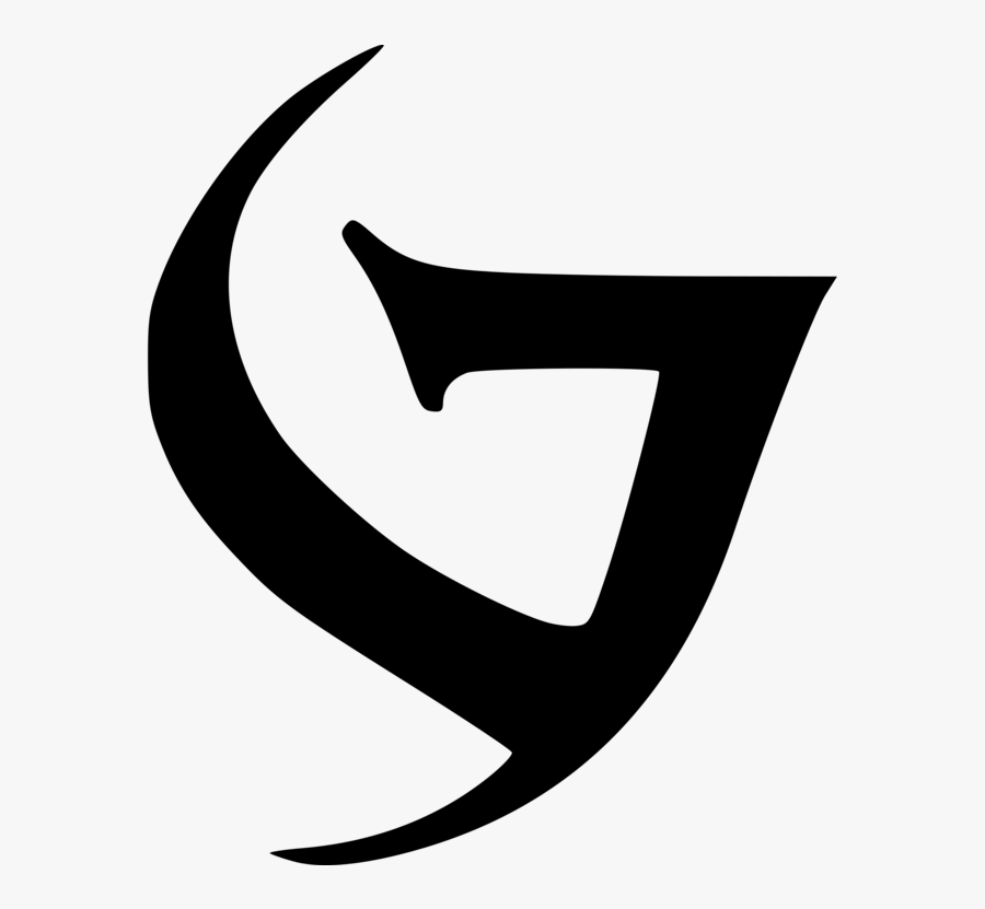 Silhouette,monochrome Photography,text - Gothic Glyph, Transparent Clipart